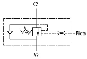 Тормозной клапан одностороннего действия VBCD SE 3 VIE