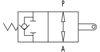 Клапан конца хода (перекрывающий клапан) V-FCR 1T