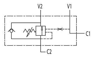 Тормозной клапан одностороннего действия VBCD SE/A FLV